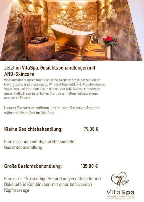 Chalet Vitaspa - Whirlpool & Sauna Privatspa 佩格尼茨 外观 照片