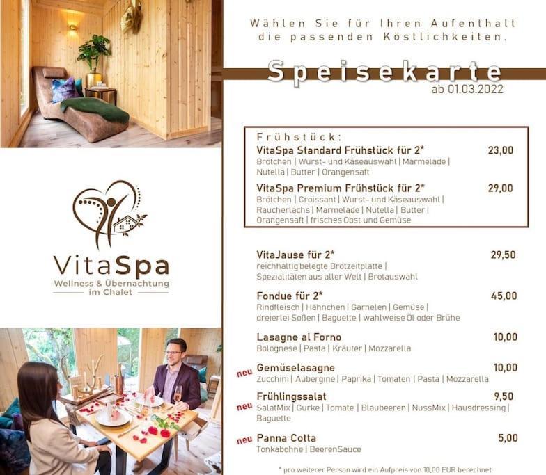 Chalet Vitaspa - Whirlpool & Sauna Privatspa 佩格尼茨 外观 照片