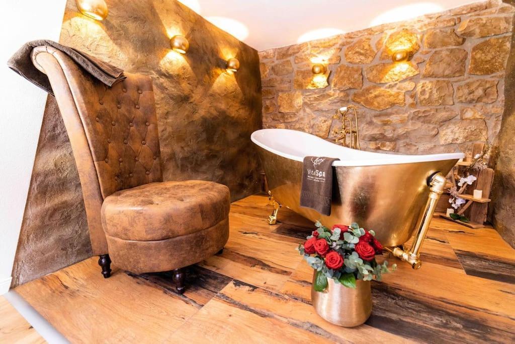 Chalet Vitaspa - Whirlpool & Sauna Privatspa 佩格尼茨 外观 照片