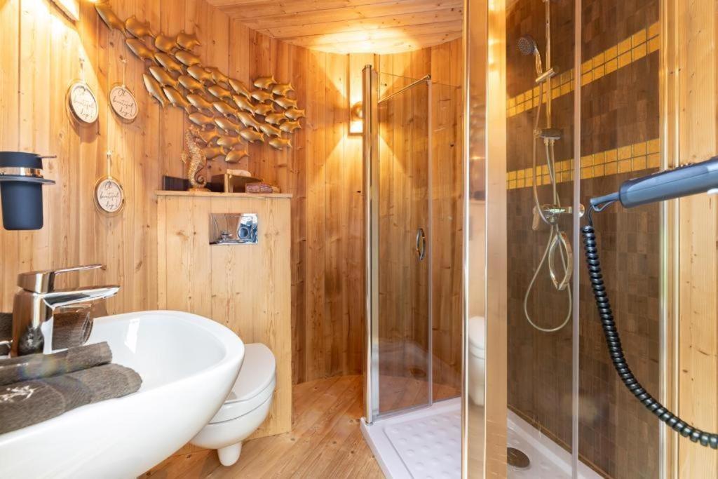 Chalet Vitaspa - Whirlpool & Sauna Privatspa 佩格尼茨 外观 照片