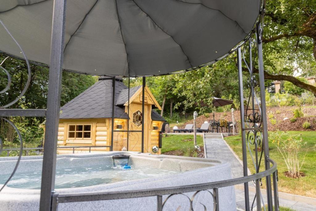 Chalet Vitaspa - Whirlpool & Sauna Privatspa 佩格尼茨 外观 照片